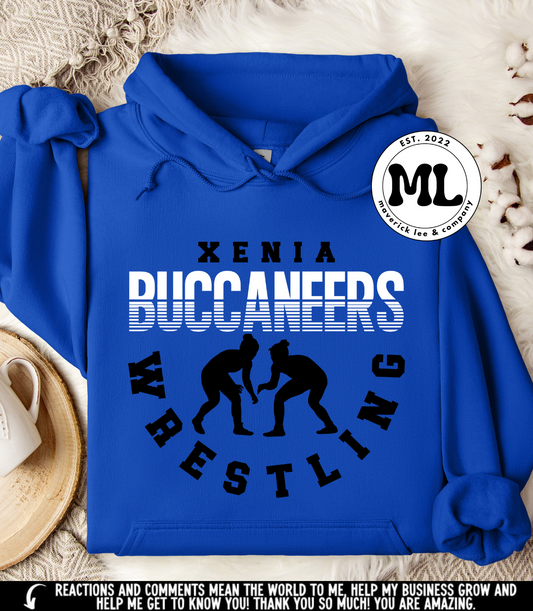 Xenia Buccaneers wrestling lines