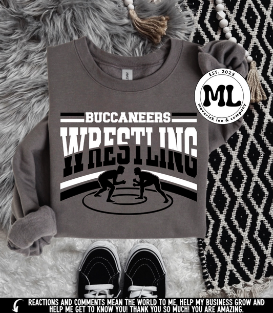 Buccaneers wrestling – split white/black