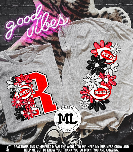 Floral Cincinnati front + back
