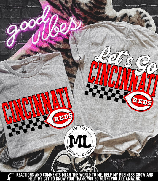Checkered Cincinnati front + back