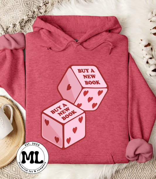 Buy a new book dice