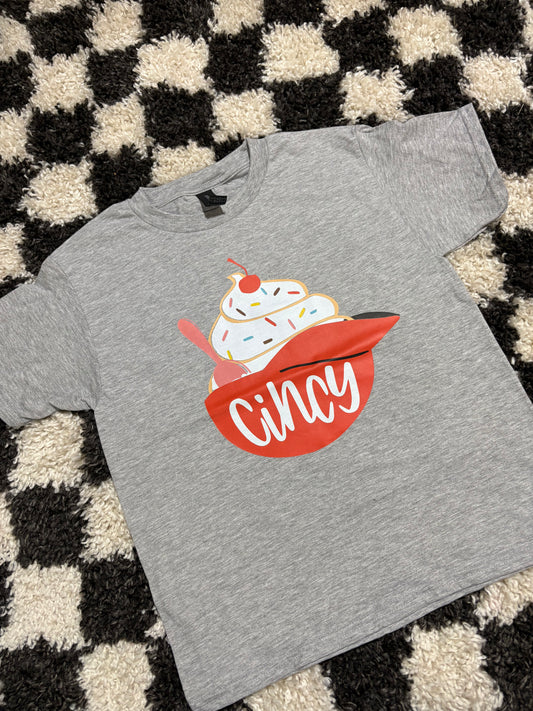 Youth Medium tee in stock