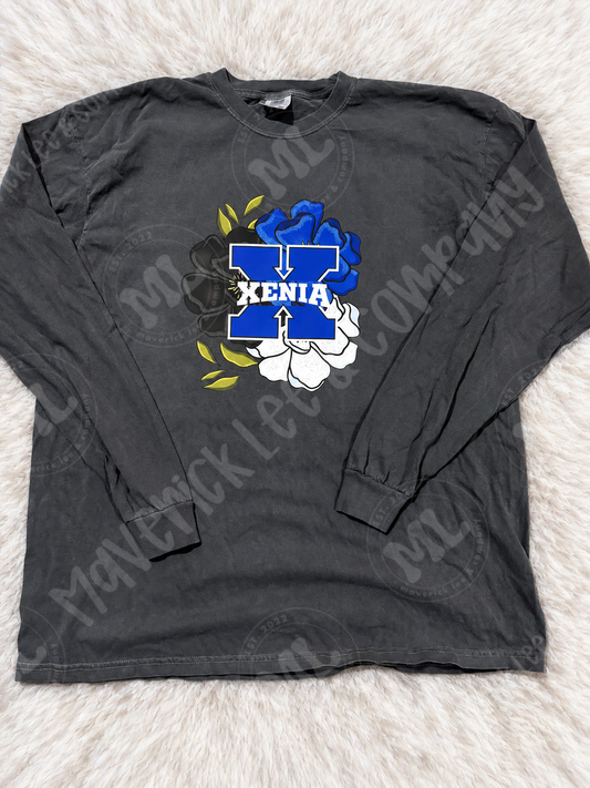 2X in stock long sleeve Xenia tee