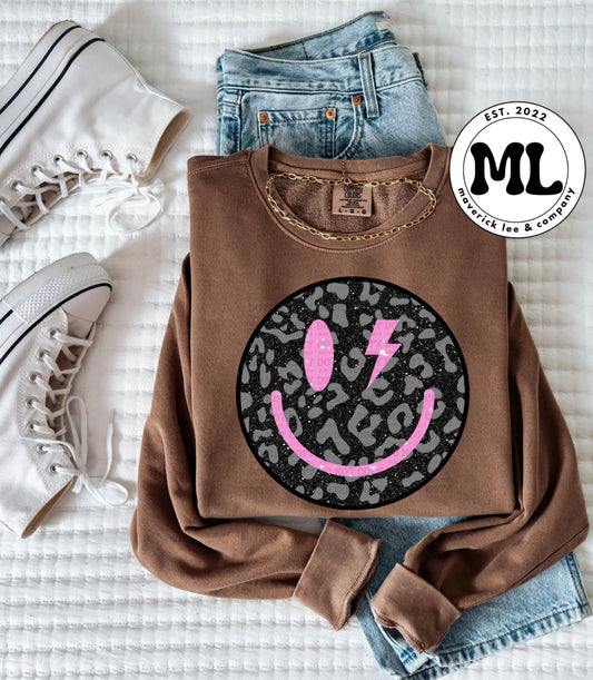 Black and pink smiley
