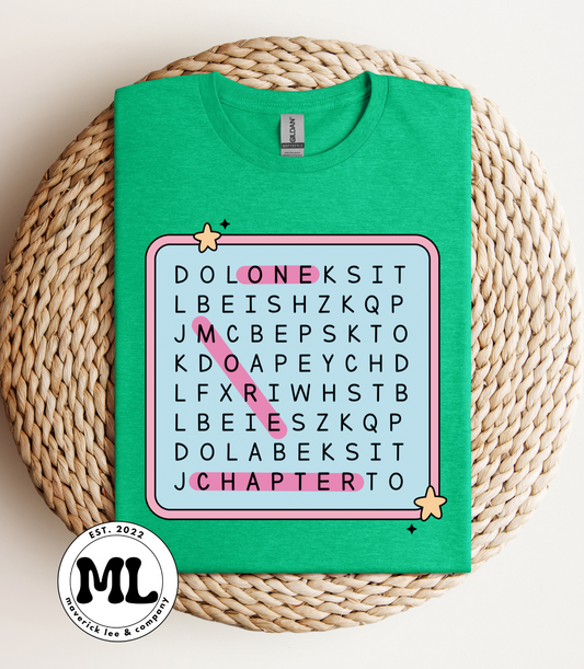 One more chapter Word search