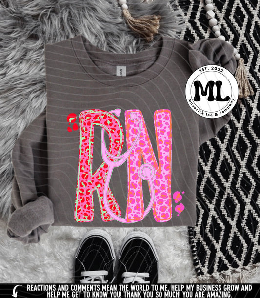 RN pastel leopard
