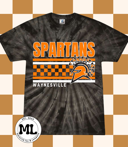 Spartans orange checkered