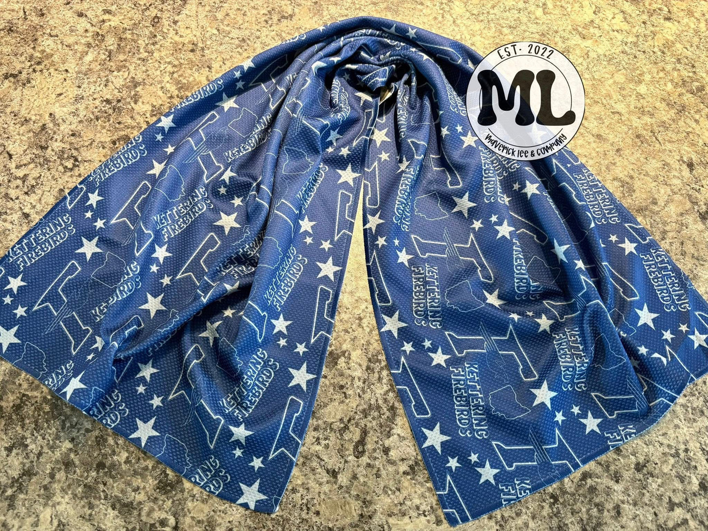 Kettering Firebirds cooling towel - in stock