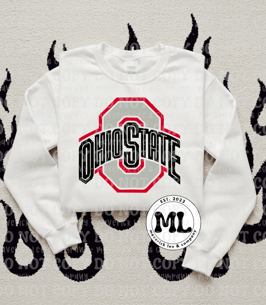 Ohio football hand drawn logo