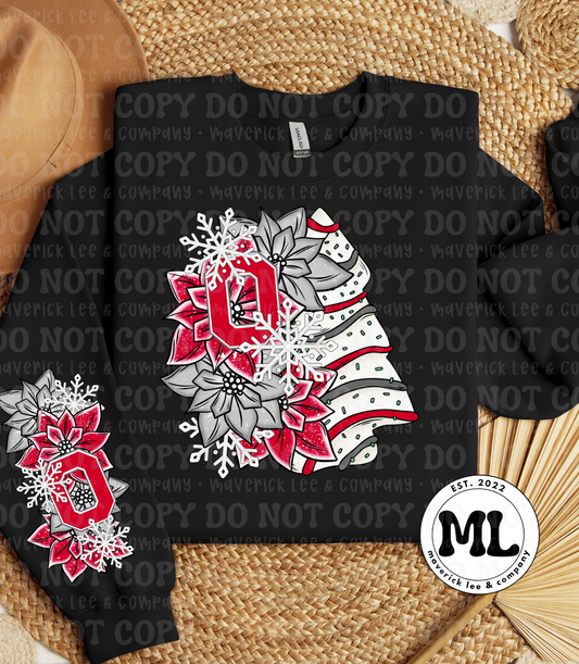 Ohio floral tree cake plus sleeve
