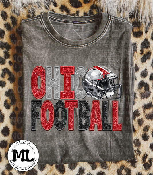 Ohio football mixed sequins