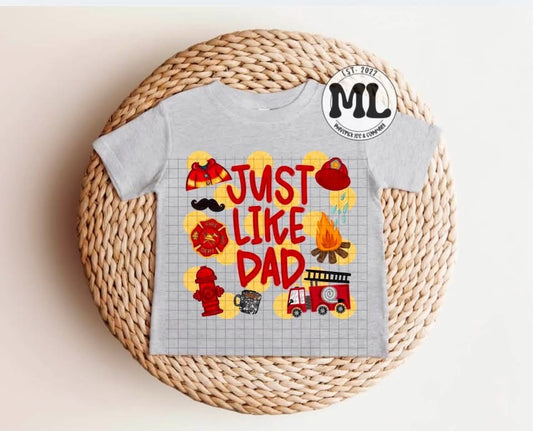 Just like dad - fire