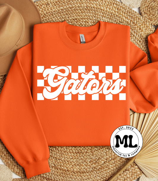 White checkered gators