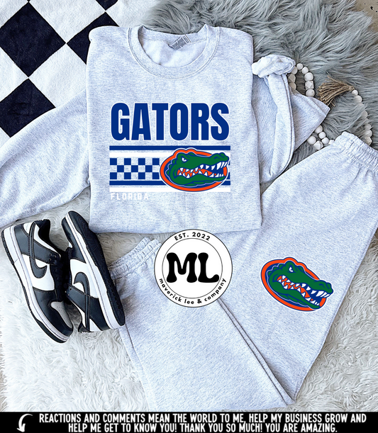 Ash grey gator jogger set