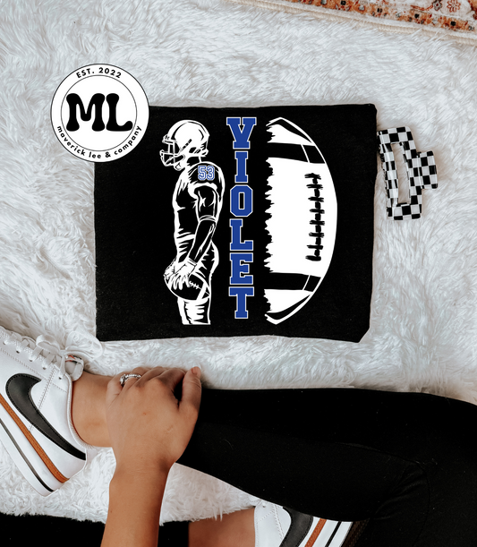 Split player/football Xenia Buccaneers
