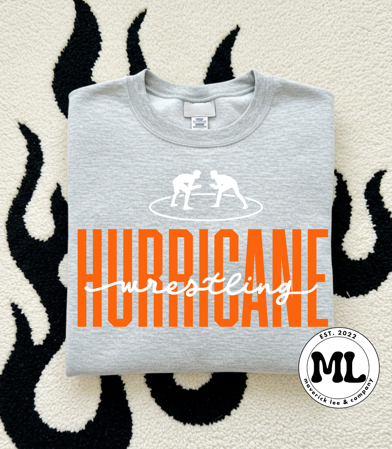 Wilmington hurricane wrestling – skinny + cursive