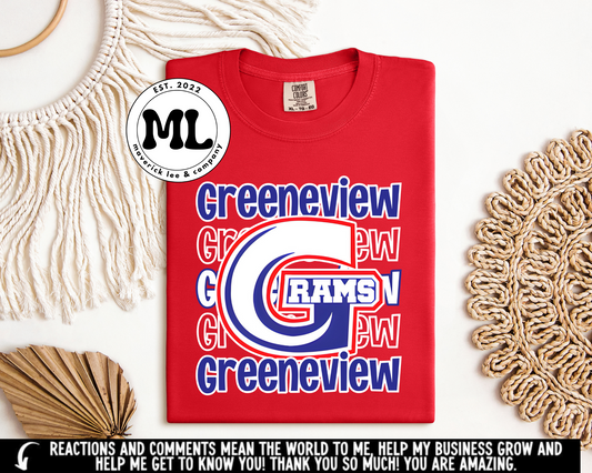 Scrolling Greeneview Rams