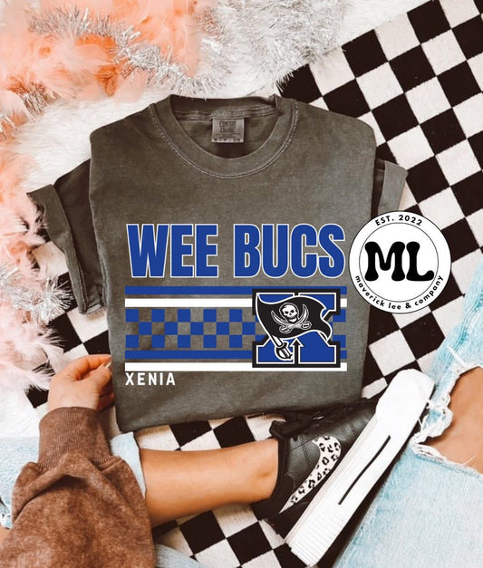 Wee bucs multicolored checkered