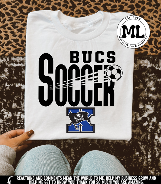 Bucs soccer – flying ball