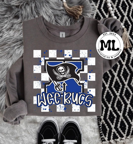 Wee Bucs Checkered paint splatter