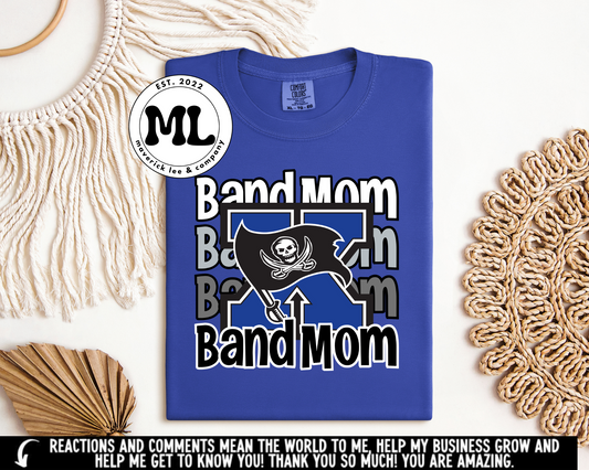 Scrolling Xenia Buccaneers Band Mom