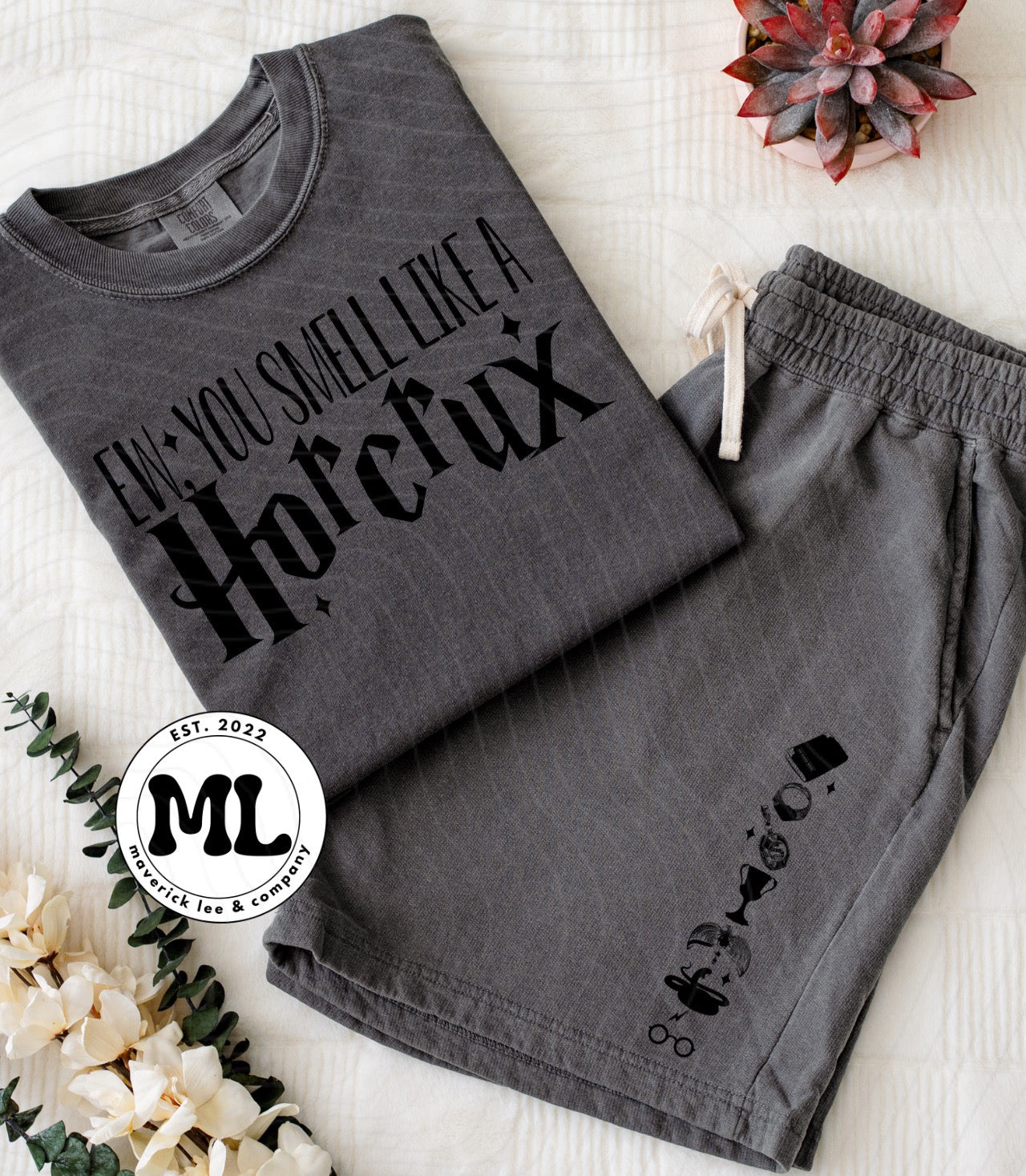 HP - Comfort color Tee and Shorts set