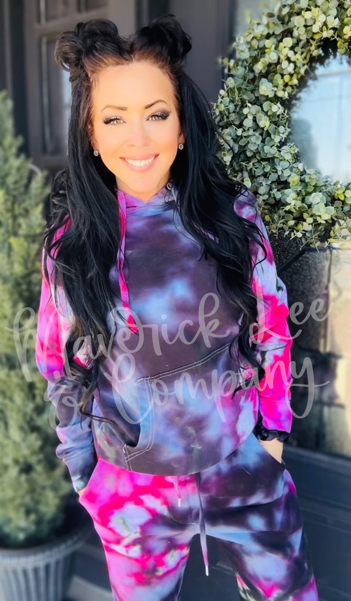 Blank ice dyed jogger set