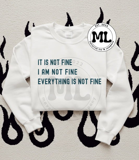 It is not fine