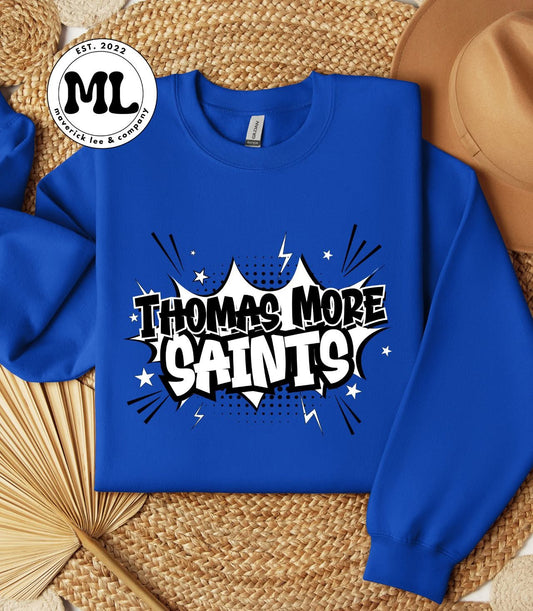 Thomas More Saints black and white graffiti