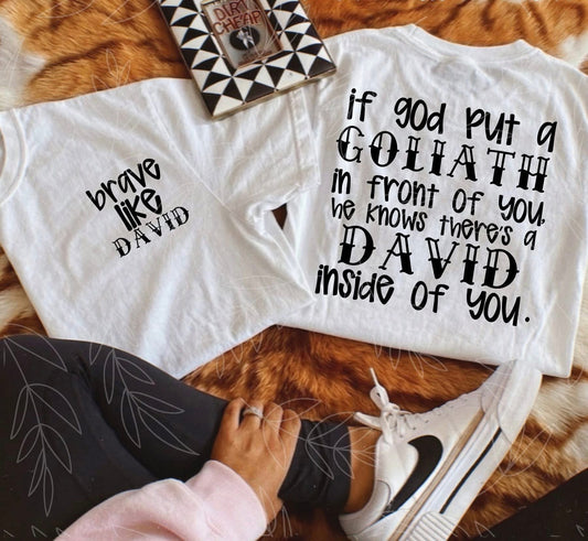 Brave like David – black