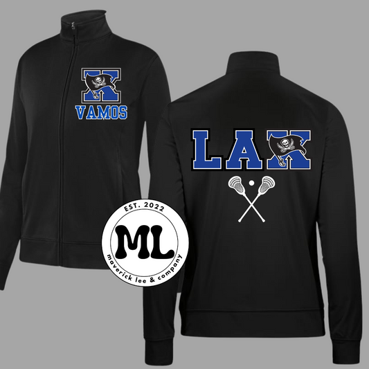 Xenia lacrosse jacket + white sticks