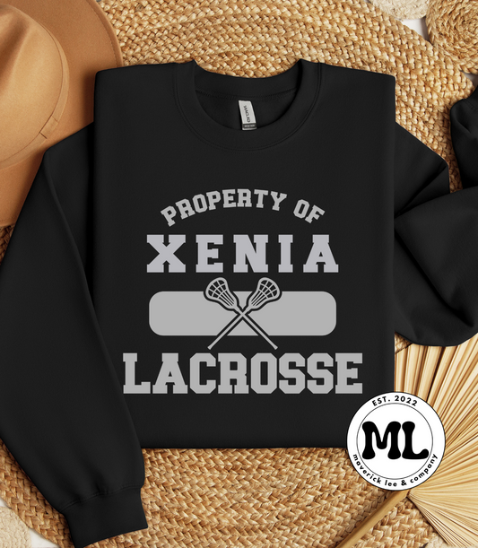 Property of Xenia lacrosse