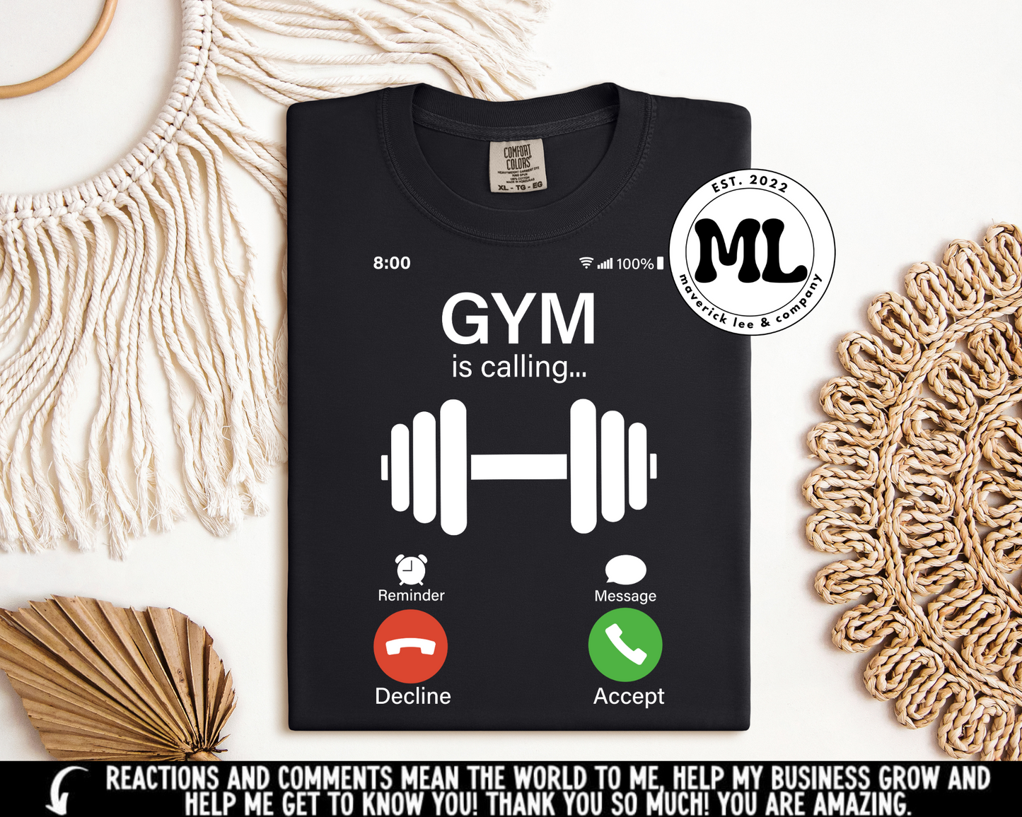 Gym is calling - white