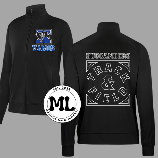 Xenia track jacket + white back