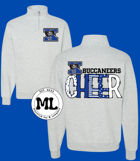 Buccaneers cheer – front pocket + back ￼