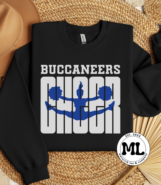 Buccaneers cheer –toe touch