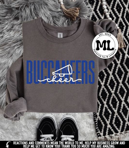 Buccaneers cheer – skinny + cursive