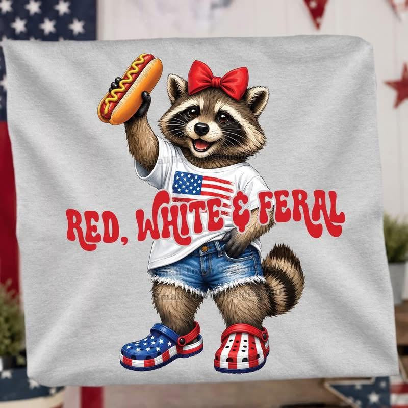 Red white and feral girl