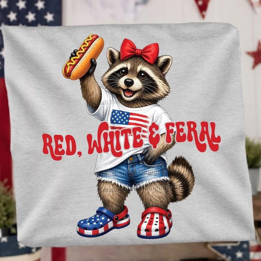 Red white and feral girl