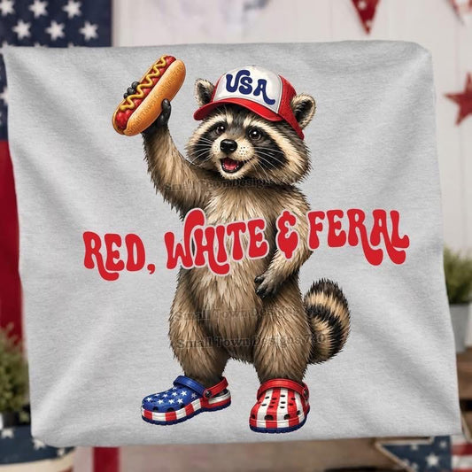 Red white and feral boy
