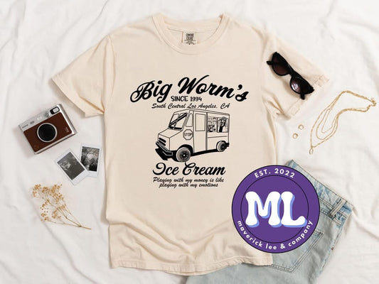Big worms ice cream