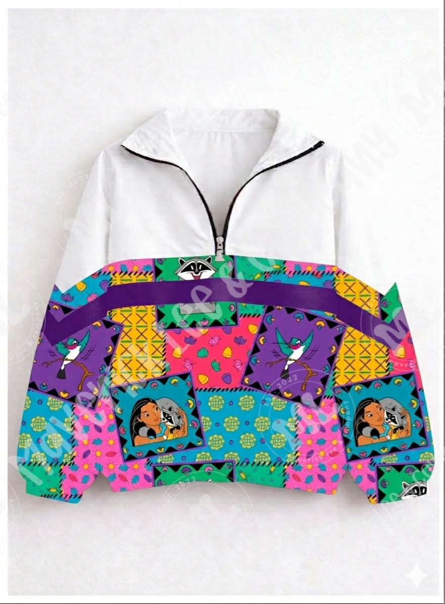 90s vibes quarter zip – P without logo