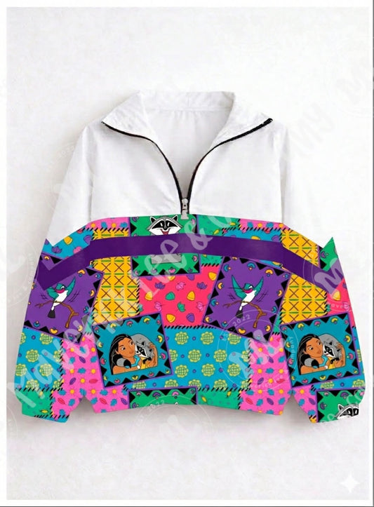 90s vibes quarter zip – P without logo