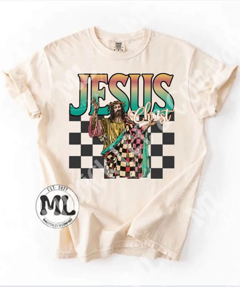 Jesus checkered