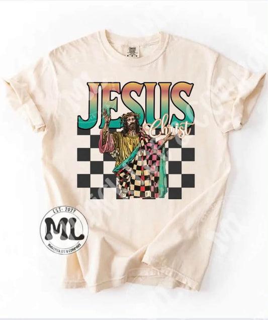 Jesus checkered