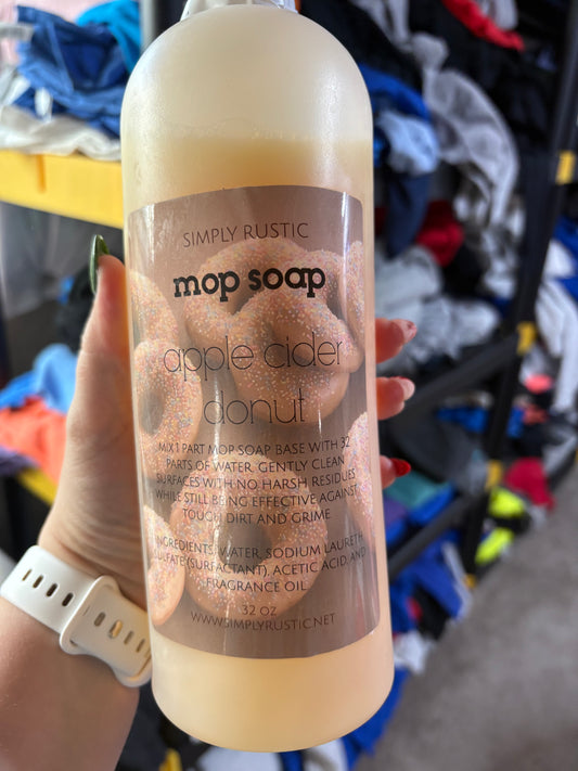 Apple cider doughnut mop soap in stock ￼