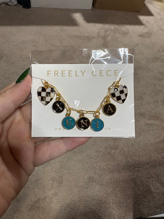 Xenia charm necklace in stock ￼