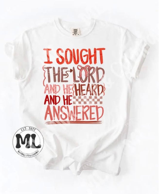 I sought the lord