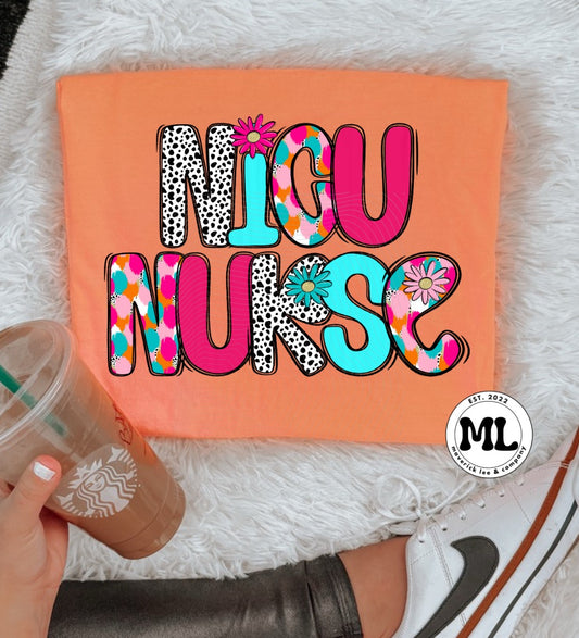 NICU Nurse colorful