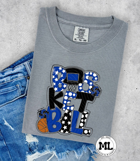 Basketball stars – black and blue